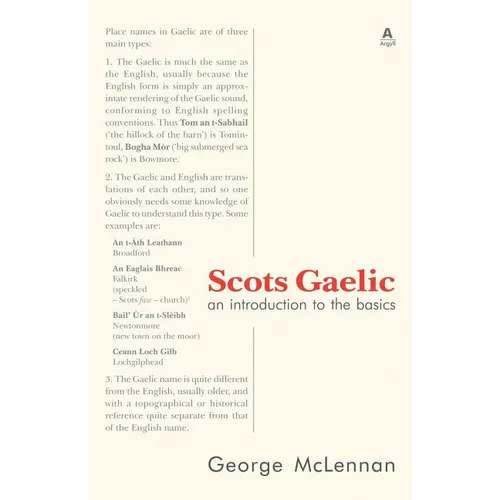 Scots Gaelic: an introduction to the basics
