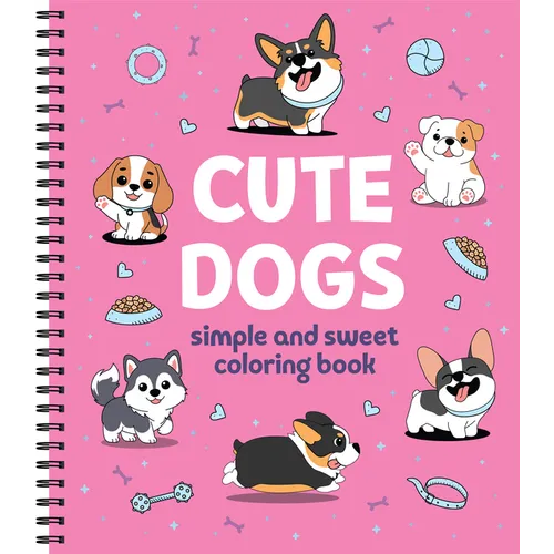 Simple and Sweet Coloring Book: Cute Dogs