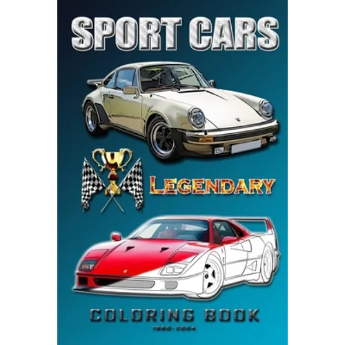 Legendary sports cars 1960-2004.: Coloring book for all ages.