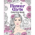 Flower Girls: Coloring Book with Floral Patterns for Stress Relief and Relaxation.
