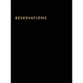 Reservations Book: Hardcover Restaurant Reservations, Double Page per Day for Lunch and Dinner, 8.5x11", Black