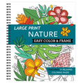 Large Print Easy Color & Frame - Nature (Stress Free Coloring Book)