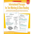Informational Passages for Text Marking & Close Reading: Grade 1: 20 Reproducible Passages with Text-Marking Activities That Guide Students to Read St