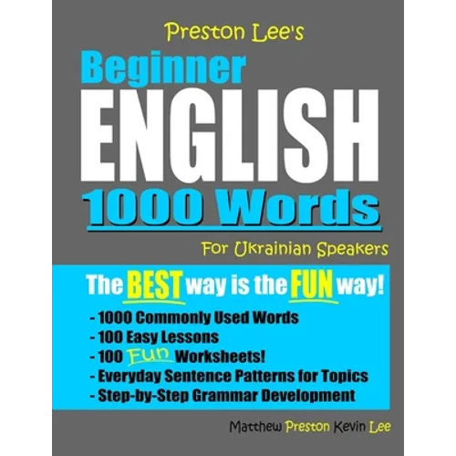 Preston Lee's Beginner English 1000 Words For Ukrainian Speakers