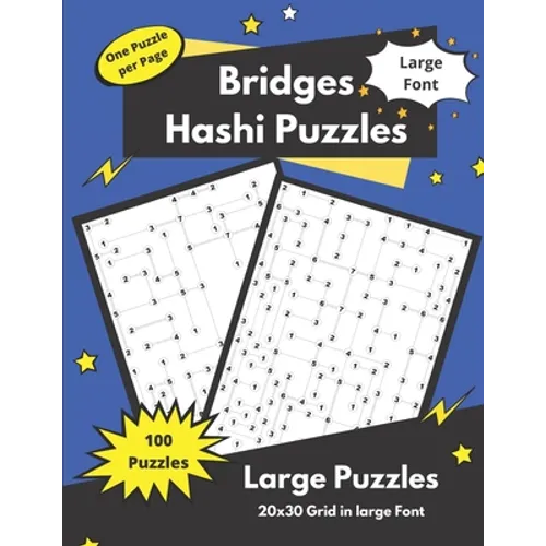 Hashi Puzzles: Bridges and Islands Puzzles for adults and seniors