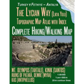 The Lycian Way (Likia Yolu) Topographic Map Atlas with Index 1: 50000 Complete Hiking/Walking Map Turkey Fethiye - Antalya Mt. Olympos (Tahtali), Kini