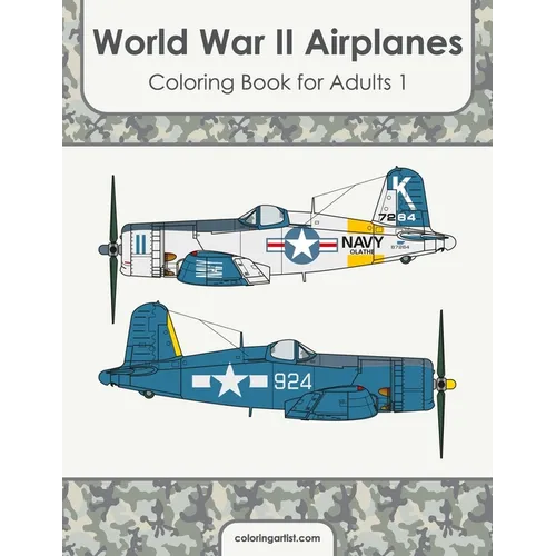 World War II Airplanes Coloring Book for Adults 1