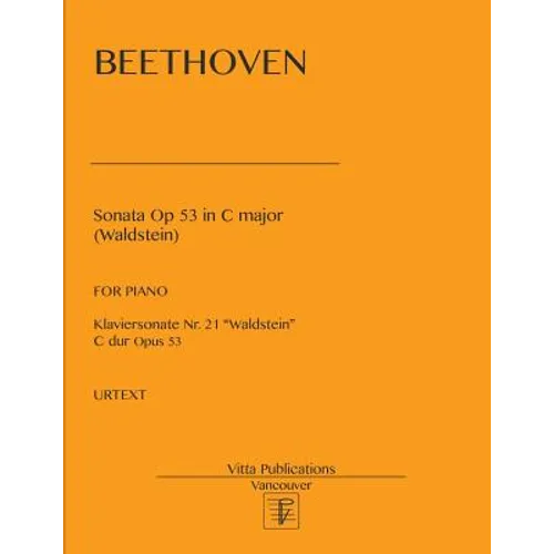 Sonata op 53 in C major: Waldstein. Urtext