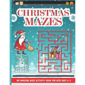 Christmas Mazes: Mazes for Kids 50 Mazes Difficulty Level Medium Fun Maze Puzzle Activity Game Books for Children - Holiday Stocking St