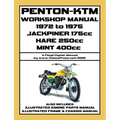 PENTON - KTM 1972-1975 JACKPINER 175cc - HARE 250cc - MINT 400cc WORKSHOP MANUAL AND PARTS MANUALS