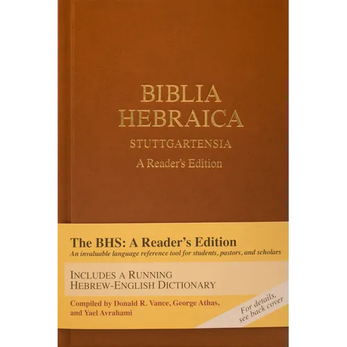 Biblia Hebraica Stuttgartensia (Bhs), a Reader's Edition, Hardcover (Hardcover)