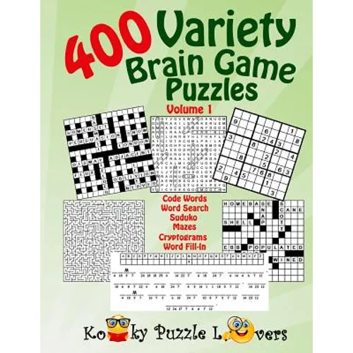 Variety Puzzle Book, 400 Puzzles, Volume 1