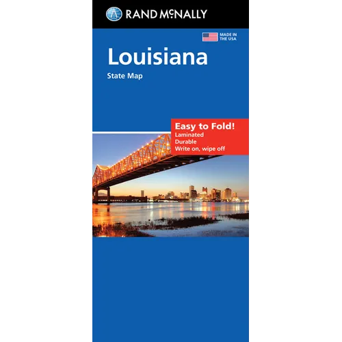 Rand McNally Easy to Fold: Louisiana State Laminated Map