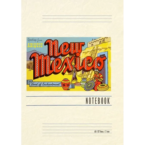 Vintage Lined Notebook Greetings from Abiquiu, New Mexico