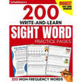 200 Write-and-Learn Sight Word Practice Pages: Learn the Top 200 High-Frequency Words Essential to Reading and Writing Success (Sight Word Books)