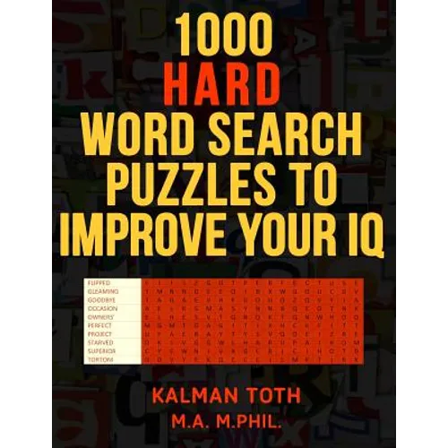 1000 Hard Word Search Puzzles to Improve Your IQ