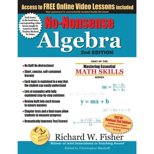 No-Nonsense Algebra, 2nd Edition: Part of the Mastering Essential Math Skills Series