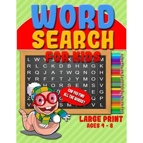 Word Search for Kids: 50 Easy Jumbo Word Search Puzzle Book & Large Print Word Find Puzzles for Kids (Ages 4 - 8)