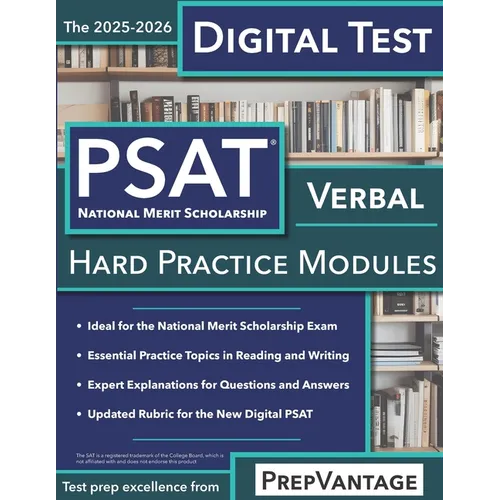 Digital PSAT/NMSQT Verbal: Hard Modules, 2025-2026 Edition