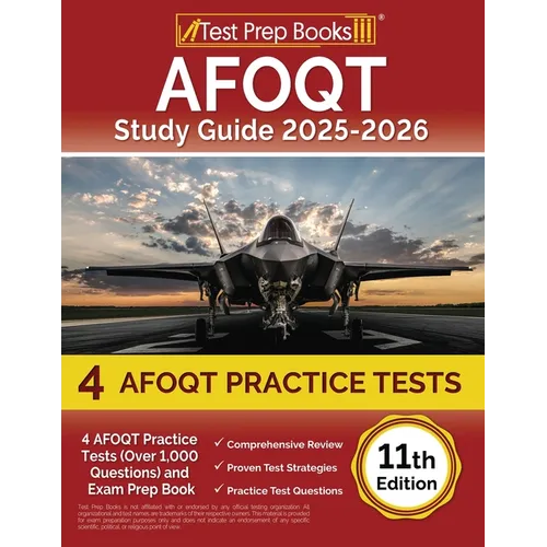 AFOQT Study Guide 2025-2026: 4 AFOQT Practice Tests (Over 1,000 Questions) and Exam Prep Book [11th Edition]