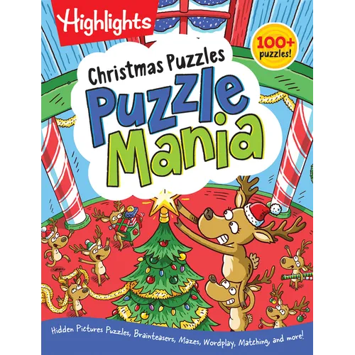 Christmas Puzzles: Kids Christmas Puzzle Book with Mazes, Hidden Pictures, Matching Games and More Than 100 Holiday Activities for Kids 6 and Up