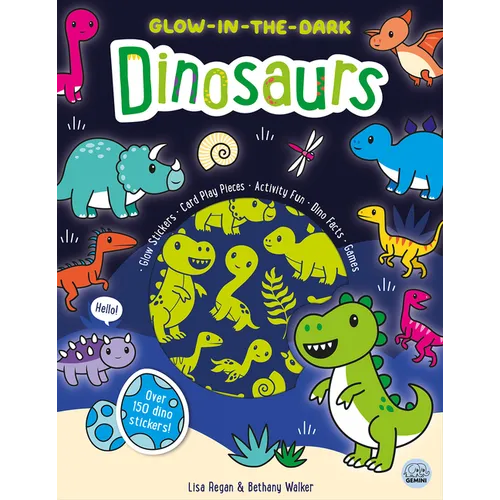 Glow-In-The-Dark Dinosaurs Sticker Activity Book