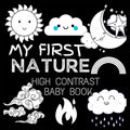 My First High Contrast Baby Book - Nature: My First Nature For Newborn, Baby, Infants Cute Baby Book Baby Books for Baby Shower Gift Gift in Books for