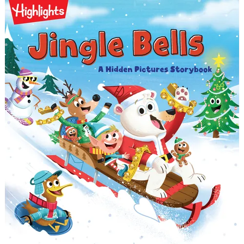 Jingle Bells: Fun Christmas Holiday Read Aloud Book with Hidden Object Puzzles and Jokes for Festive Family Storytime