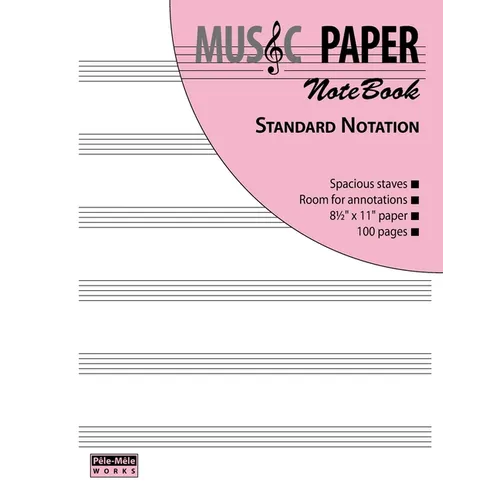 MUSIC PAPER NoteBook - Standard Notation