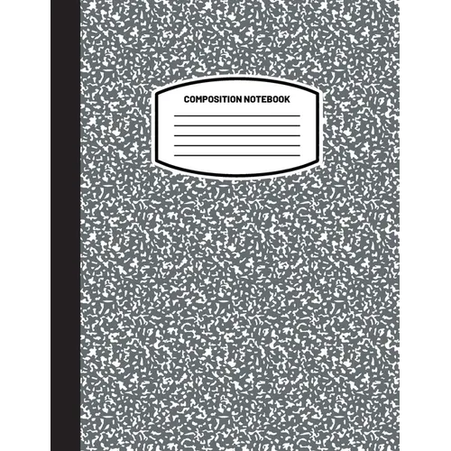 Classic Composition Notebook: (8.5x11) Wide Ruled Lined Paper Notebook Journal (Charcoal Gray) (Notebook for Kids, Teens, Students, Adults) Back to