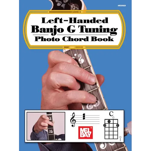 Left-Handed Banjo G Tuning Photo Chord Book