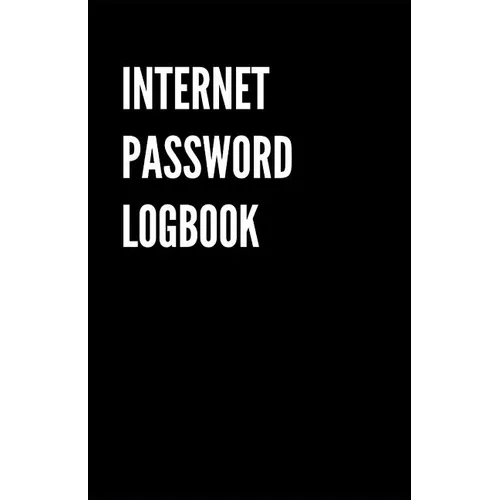 Internet Password Logbook: Black Password organizer to Keep Usernames, Passwords, Web Addresses & More. Alphabetical Tabs for Quick Easy Access
