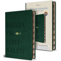 Biblia Católica Biblia de Jerusalén Latinoamericana, Simil Piel Verde Con Índice / Spanish Catholic Jerusalem Bible, Green Leathersoft with Index