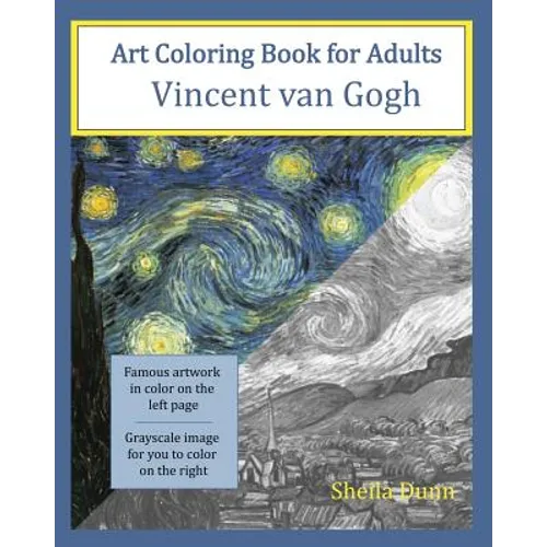 Art Coloring Book for Adults: Vincent van Gogh