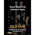 Blank Guitar Tab Tablature Paper: Blank Guitar Tab Book with over 100 Pages of Guitar Chord Diagrams and Tablature Writing Paper