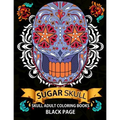 Sugar Skull: black page adult coloring books at midnight Version ( Dia De Los Muertos, Skull Coloring Book for Adults, Relaxation & Meditation )