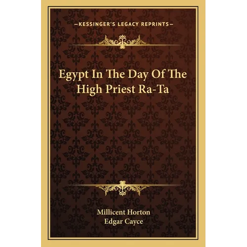 Egypt In The Day Of The High Priest Ra-Ta