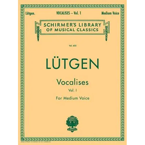 Vocalises (20 Daily Exercises) - Book I: Schirmer Library of Classics Volume 655 Medium Voice