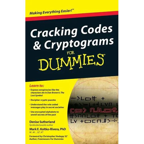 Cracking Codes and Cryptograms for Dummies
