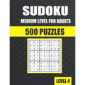 Sudoku Medium Level for Adults 500 Puzzles: sudoku puzzle books for adults