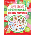 Super Sticker Christmas Hidden Pictures: 64-Page Christmas Hidden Pictures Puzzles with Holly Jolly Scenes and Holographic Foil Stickers