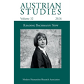 Austrian Studies Vol. 32: Reading Bachmann Now