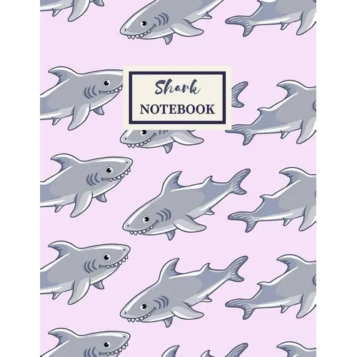 SHARK Notebook: Composition Book: Wide Ruled
