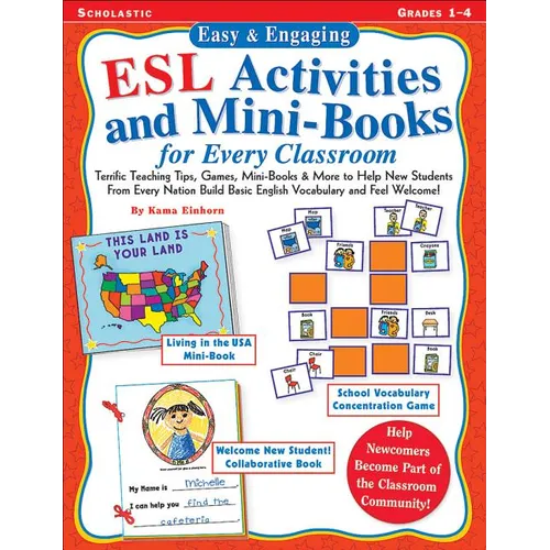 Easy & Engaging ESL Activities and Mini-Books for Every Classroom: Teaching Tips, Games, and Mini-Books for Building Basic English Vocabulary!