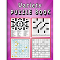 Variety Puzzle book: Large print Puzzle book! Soduko, word search, CodeWord and CrossWord 111 pages