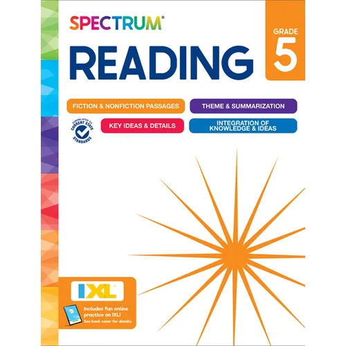 Spectrum Reading Workbook, Grade 5