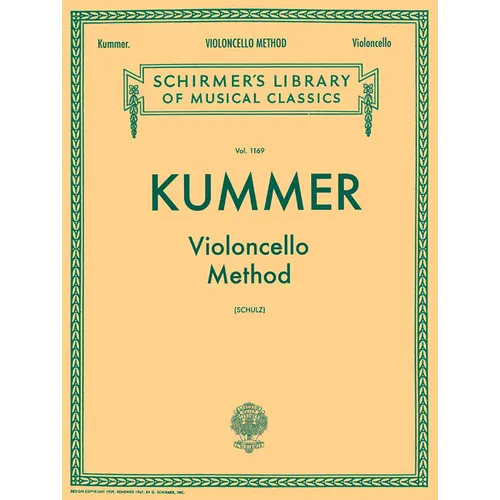 Violoncello Method: Schirmer Library of Classics Volume 1169 Cello Method