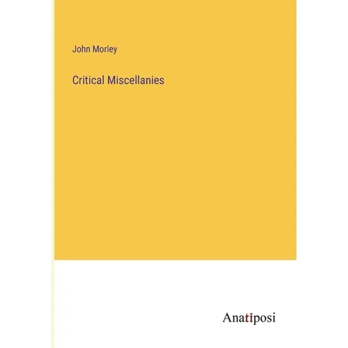 Critical Miscellanies