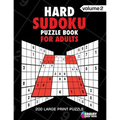 Hard Sudoku Puzzle Book For Adults: 200 Large Print Puzzles with Answer (Volume 2)