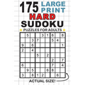 175 Large Print Hard Sudoku Puzzles for Adults: Only One Puzzle Per Page! (Pocket 6"x9" Size)